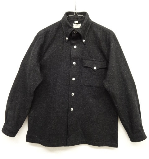 画像: 60'S PHIL'S MEN'S SHOP ウール BDシャツ CHARCOAL (VINTAGE) 「L/S Shirt」 入荷しました。
