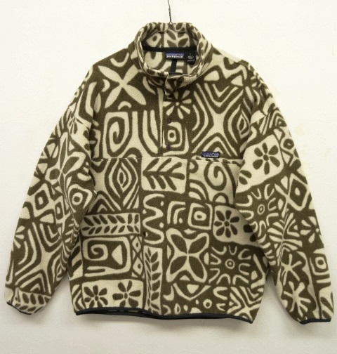 画像: 90'S PATAGONIA スナップT ナチュラル/オリーブ 総柄 カナダ製 (VINTAGE) 「Jacket」 入荷しました。