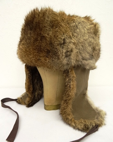 画像: 70'S LL Bean "筆記体タグ" フランス製ラビットファー 耳当て付きキャップ USA製 (VINTAGE) 「Cap」 入荷しました。
