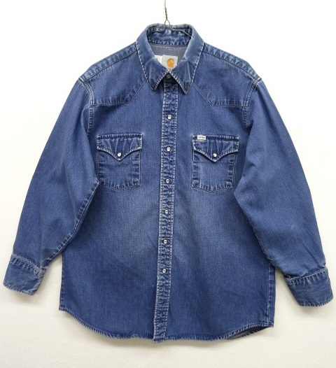画像: 80'S CARHARTT デニム ウエスタンシャツ USA製 (VINTAGE) 「L/S Shirt」 入荷しました。