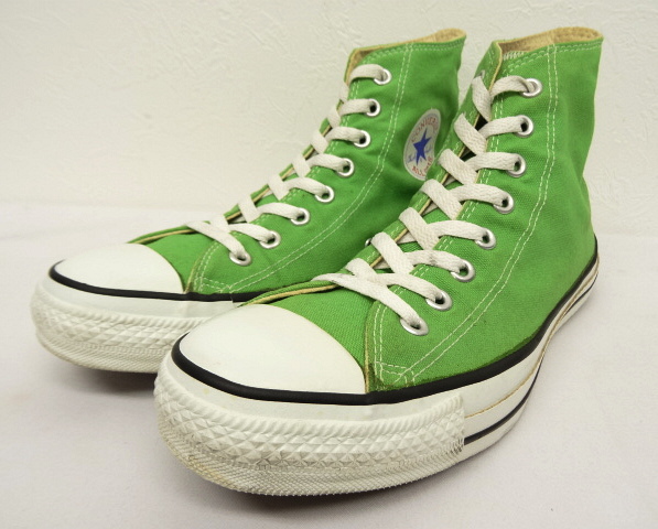 画像: 90'S CONVERSE "ALL STAR HI" キャンバススニーカー 黄緑 USA製 (VINTAGE) 「Shoes」 入荷しました。