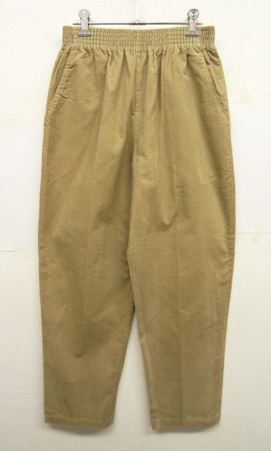 画像: ウエストゴム入り 細畝コーデュロイ イージーパンツ BEIGE カナダ製 (USED) 「Bottoms」 入荷しました。