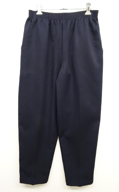 画像: ウエストゴム入り スラックス イージーパンツ NAVY USA製 (USED) 「Bottoms」 入荷しました。