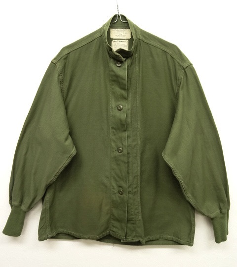 画像: 70'S アメリカ軍 US ARMY LINER SHIRT OG107 袖リブ付き スタンドカラーシャツ (VINTAGE) 「L/S Shirt」 入荷しました。