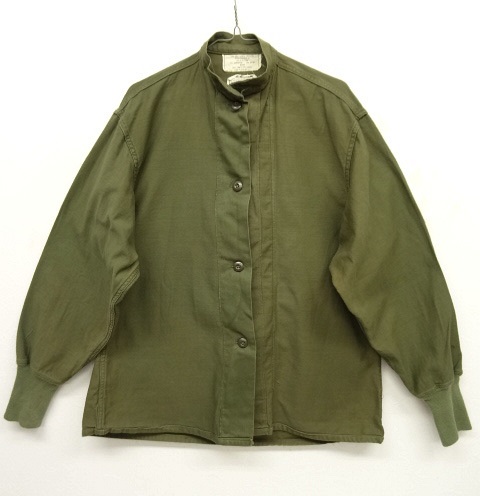 画像: 70'S アメリカ軍 US ARMY LINER SHIRT OG107 袖リブ付き スタンドカラーシャツ (VINTAGE) 「L/S Shirt」 入荷しました。
