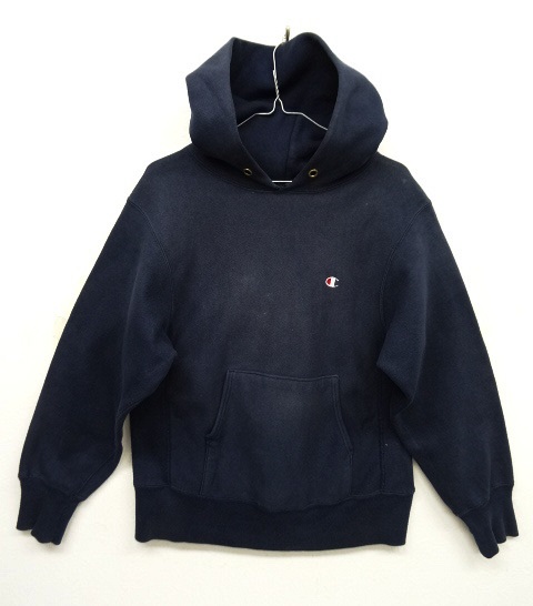 画像: 80'S CHAMPION トリコタグ リバースウィーブ パーカー 無地 ネイビー USA製 (VINTAGE) 「Parka」 入荷しました。