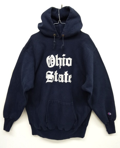 画像: 90'S CHAMPION 刺繍タグ リバースウィーブ パーカー ネイビー USA製 (VINTAGE) 「Parka」 入荷しました。