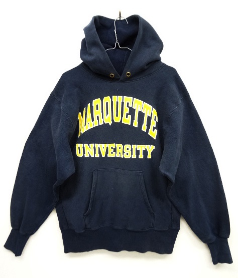 画像: 90'S CHAMPION 刺繍タグ リバースウィーブ パーカー ネイビー USA製 (VINTAGE) 「Parka」 入荷しました。