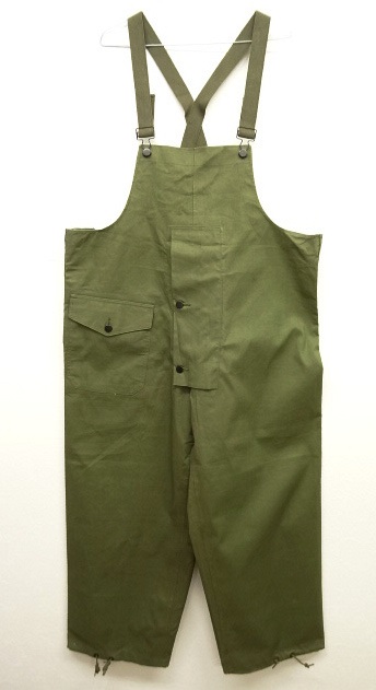 画像: 40'S アメリカ軍 US NAVY レイン オーバーオール オリーブ (VINTAGE) 「Bottoms」 入荷しました。