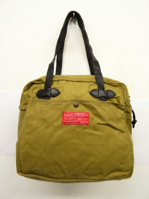 画像: C.C.FILSON ウォッシュ加工 ワックスコットン/レザー トートバッグ USA製 (NEW) 「Bag」 入荷しました。