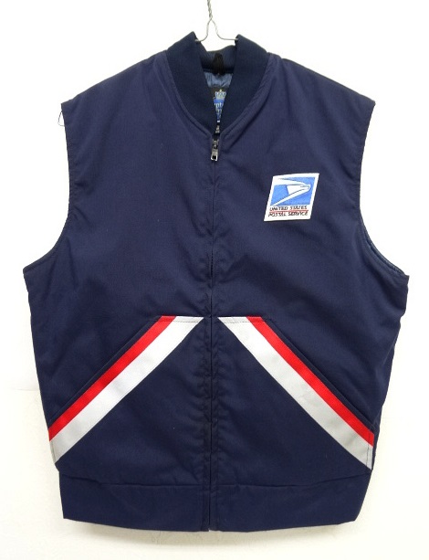 画像: USPS (UNITED STATES POSTAL SERVICE) UNIFORM リフレクター付き 中綿入り ベスト USA製 (USED) 「No Sleeve」 入荷しました。
