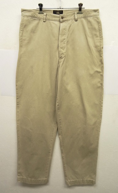画像: 90'S RRL 初期 三ツ星タグ ミリタリーチノパンツ USA製 (VINTAGE) 「Bottoms」 入荷しました。