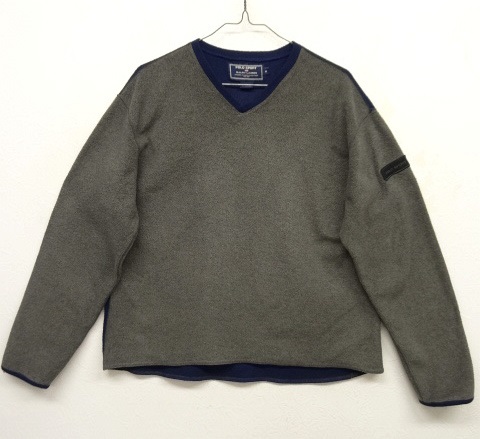 画像: 90'S POLO SPORT Vネック フリースシャツ (VINTAGE) 「Sweat Shirt」 入荷しました。