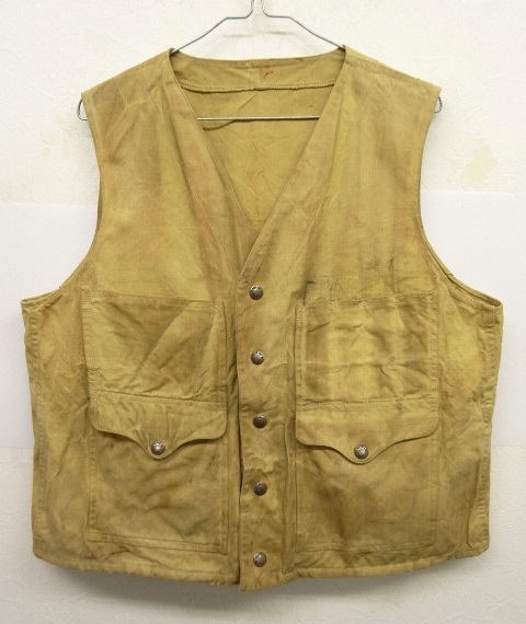 画像: 80'S C.C.FILSON キャンバス ハンティングベスト USA製 (VINTAGE) 「No Sleeve」 入荷しました。