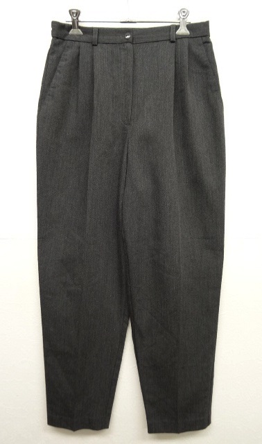 画像: ウエストゴム入り ツープリーツ スラックス イージーパンツ CHARCOAL (USED) 「Bottoms」 入荷しました。