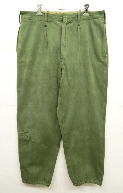 画像: 50'S ブルガリア軍 コの字留めジップ ミリタリーパンツ (VINTAGE) 「Bottoms」 入荷しました。