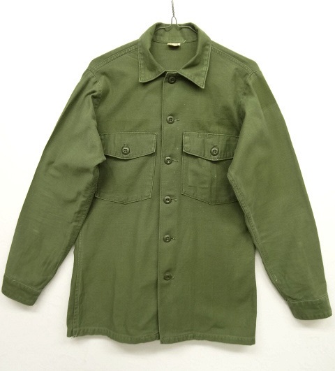 画像: 60'S アメリカ軍 US ARMY OG107 コットンサテン ユーティリティシャツ (VINTAGE) 「L/S Shirt」 入荷しました。