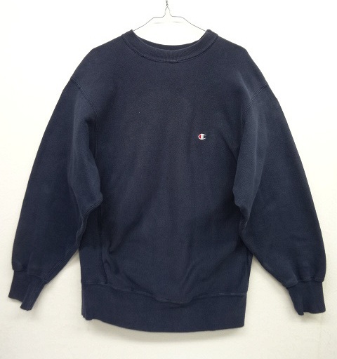 画像: 80'S CHAMPION トリコタグ リバースウィーブ 無地 ネイビー USA製 (VINTAGE) 「Sweat Shirt」 入荷しました。