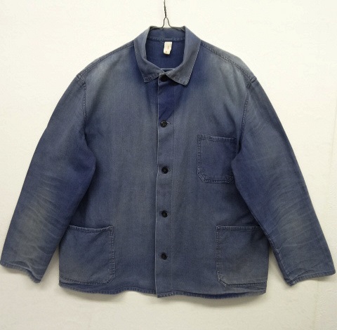 画像: ユーロワーク フェード ワークジャケット カバーオール ブルー (VINTAGE) 「Jacket」 入荷しました。