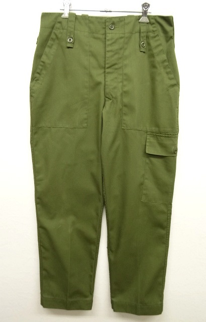 画像: 80'S イギリス軍 カーゴポケット付き ファティーグパンツ OLIVE (VINTAGE) 「Bottoms」 入荷しました。