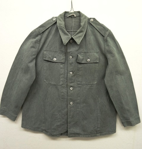 画像: スイス軍 デニム ワークジャケット グレー (VINTAGE) 「Jacket」 入荷しました。
