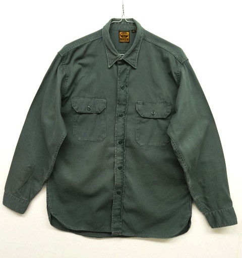 画像: 60'S WASHINGTON DEE CEE 黒タグ マチ付き ワークシャツ (VINTAGE) 「L/S Shirt」 入荷しました。