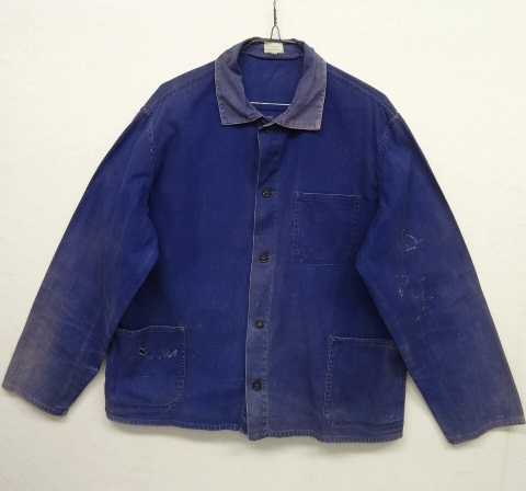 画像: ユーロワーク フェード ワークジャケット カバーオール ブルー (VINTAGE) 「Jacket」 入荷しました。