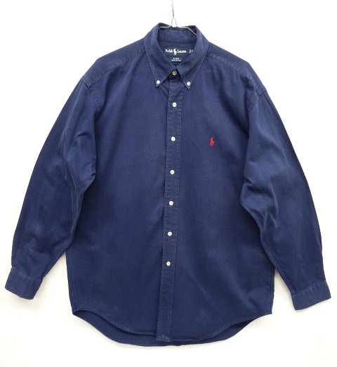画像: 90'S RALPH LAUREN "BLAKE" ツイル 長袖 BDシャツ NAVY M (VINTAGE) 「L/S Shirt」 入荷しました。