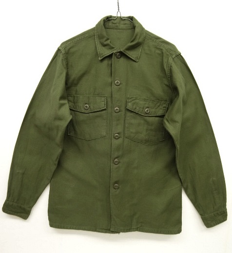 画像: 70'S アメリカ軍 US ARMY OG107 コットンサテン ユーティリティシャツ (VINTAGE) 「L/S Shirt」 入荷しました。