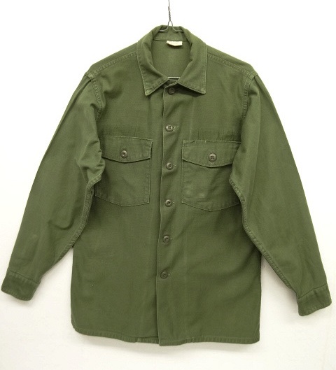 画像: 60'S アメリカ軍 US ARMY OG107 コットンサテン ユーティリティシャツ (VINTAGE) 「L/S Shirt」 入荷しました。