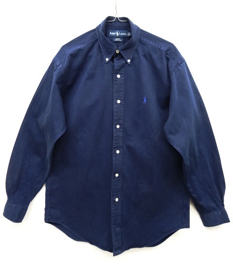 画像: 90'S RALPH LAUREN "BLAKE" ツイル 長袖 BDシャツ NAVY S (VINTAGE) 「L/S Shirt」 入荷しました。