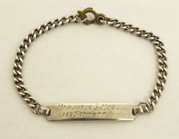 画像: IDプレート チェーンブレスレット シルバー (VINTAGE) 「Accessorie」 入荷しました。