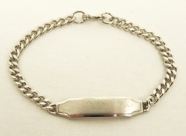 画像: IDプレート チェーンブレスレット シルバー (VINTAGE) 「Accessorie」 入荷しました。