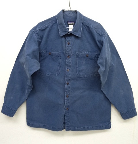 画像: 04'S PATAGONIA キャンバス ワークシャツ BLUE (USED) 「L/S Shirt」 入荷しました。