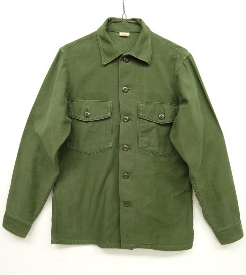 画像: 60'S アメリカ軍 US ARMY OG107 コットンサテン ユーティリティシャツ (VINTAGE) 「L/S Shirt」 入荷しました。