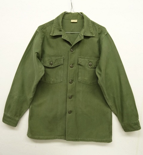 画像: 60'S アメリカ軍 US ARMY OG107 コットンサテン ユーティリティシャツ (VINTAGE) 「L/S Shirt」 入荷しました。