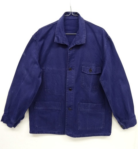 画像: ユーロワーク スタンドカラー ワークジャケット カバーオール インディゴ (VINTAGE) 「Jacket」 入荷しました。