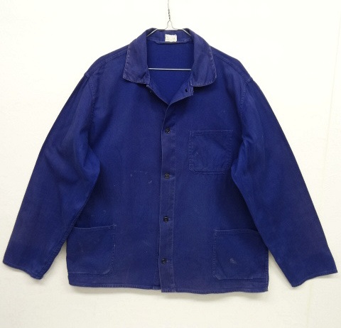 画像: ユーロワーク フェード ワークジャケット カバーオール ブルー (VINTAGE) 「Jacket」 入荷しました。