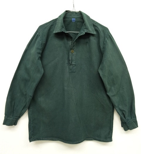 画像: スウェーデン軍 M55 裾ボックス ミリタリーシャツ ダークグリーン (VINTAGE) 「L/S Shirt」 入荷しました。