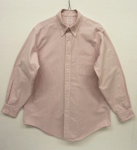 画像: 90'S BROOKS BROTHERS オックスフォード BDシャツ ストライプ柄 USA製 (VINTAGE) 「L/S Shirt」 入荷しました。