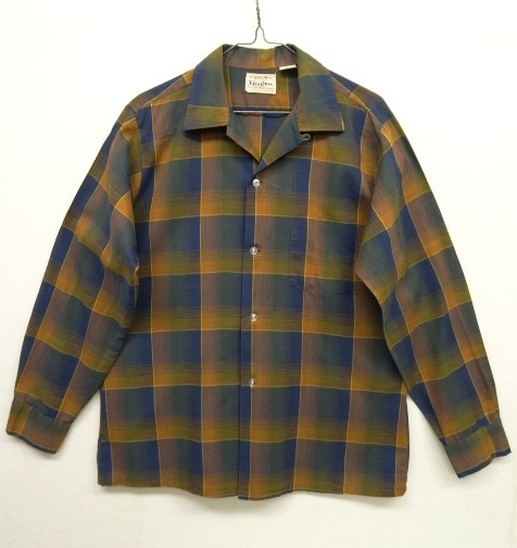 画像: 60'S ARROW "KING COTTON" オープンカラーシャツ オンブレチェック USA製 (VINTAGE) 「L/S Shirt」 入荷しました。