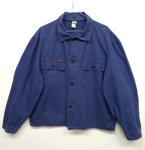 画像: ユーロワーク HBT ショーツ丈 ワークジャケット ブルー (VINTAGE) 「Jacket」 入荷しました。