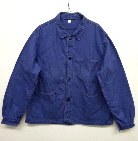 画像: フレンチワーク カバーオール ワークジャケット ブルー フランス製 (VINTAGE) 「Jacket」 入荷しました。