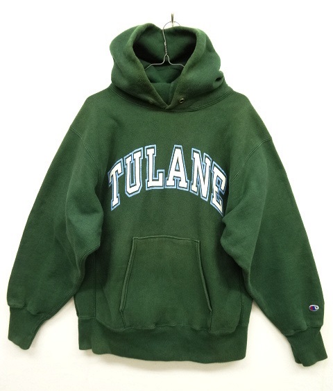 画像: 90'S CHAMPION 刺繍タグ リバースウィーブ パーカー グリーン USA製 (VINTAGE) 「Parka」 入荷しました。