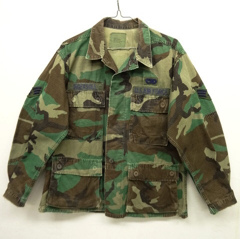 画像: 80'S アメリカ軍 USAF リップストップ コットン100% BDUジャケット カモ S-SHORT (VINTAGE) 「Jacket」 入荷しました。