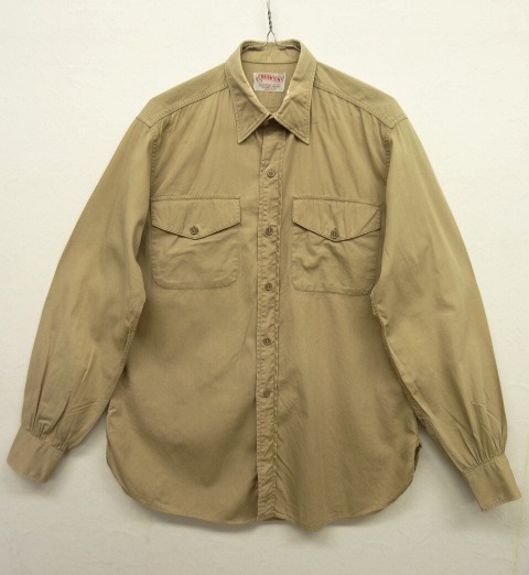 画像: 50'S CREIGHTON マチ付き ポプリンシャツ USA製 (VINTAGE) 「L/S Shirt」 入荷しました。