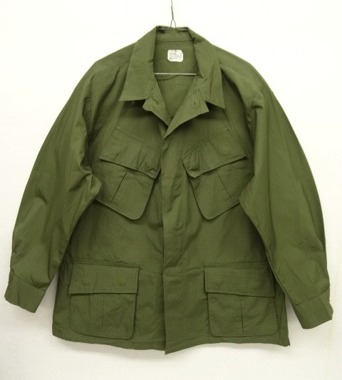 画像: 60'S アメリカ軍 US ARMY "JUNGLE FATIGUE 4th" リップストップ ファティーグジャケット L-SHORT (DEADSTOCK) 「Jacket」 入荷しました。