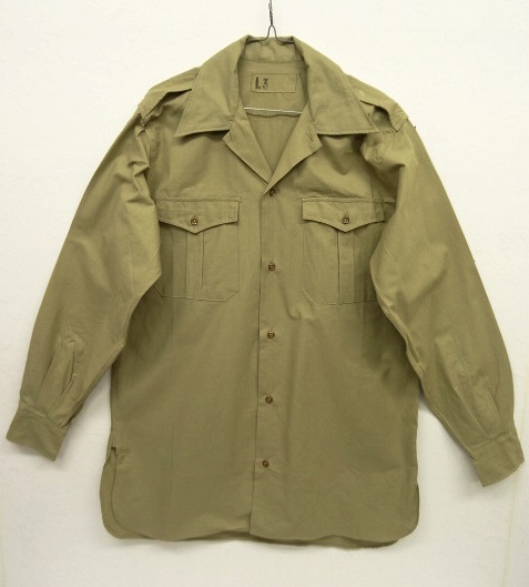 画像: 50'S フランス軍 マチ付き フィールドシャツ (DEADSTOCK) 「L/S Shirt」 入荷しました。