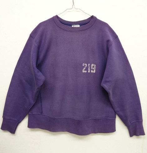 画像: 80'S CHAMPION トリコタグ リバースウィーブ 目無し ナス紺 USA製 (VINTAGE) 「Sweat Shirt」 入荷しました。