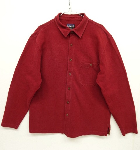 画像: 90'S PATAGONIA オーバルロゴ刺繍 長袖シャツ ワインレッド (VINTAGE) 「L/S Shirt」 入荷しました。